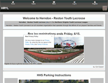 Tablet Screenshot of herndonlacrosse.org